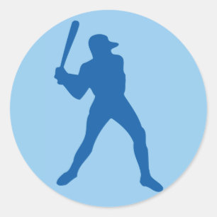 Adesivo silhueta de beisebol