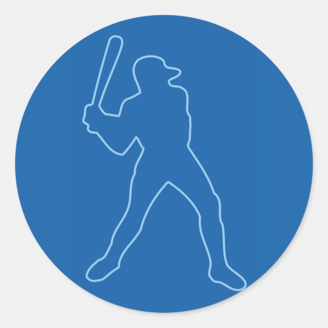 Adesivo silhueta de beisebol (Frente)
