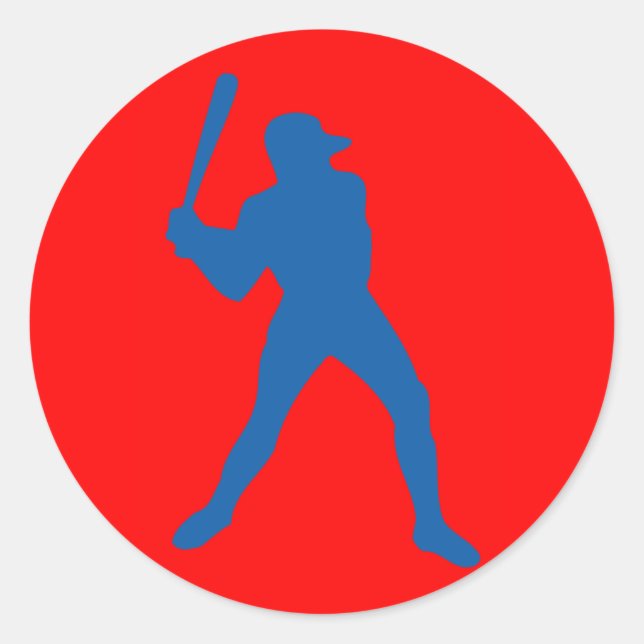 Adesivo silhueta de beisebol (Frente)