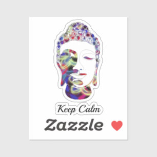 Adesivo Silhueta de Buda-abstrato da-borboleta-espírita