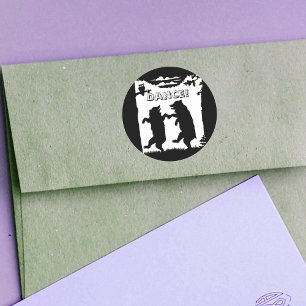 Adesivo Silhueta de dança do preto dos ursos