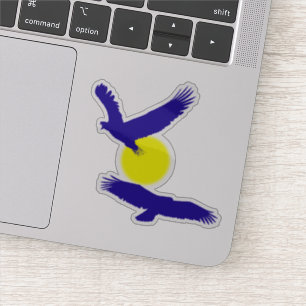 Adesivo Silhueta de Eagles do vôo