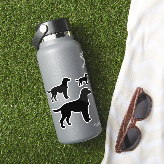 Adesivo Silhueta de Labrador Retriever (HydroFlask Insitu)