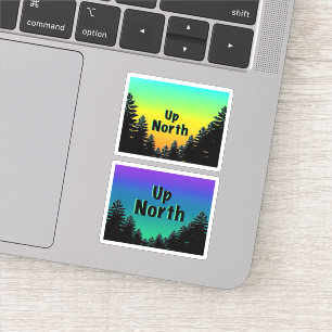 Adesivo Silhueta de pinheiro- explore o excelente ao ar li