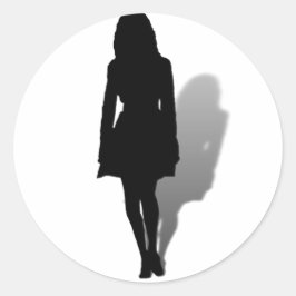 Adesivo Silhueta de uma Mulher