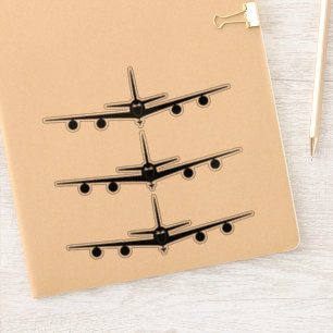 Adesivo Silhueta de visualização frontal do KC-135