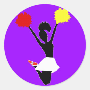 Adesivo Silhueta do cheerleader