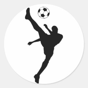 Adesivo silhueta do futebol