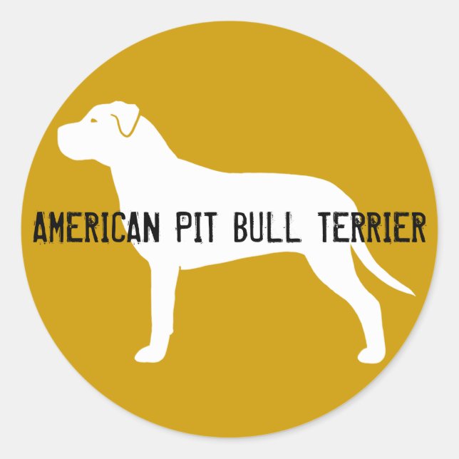 Adesivo Silhueta do Pit Bull (Frente)