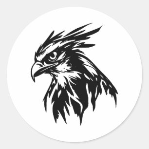 Adesivo Silhueta Elegante Osprey Head