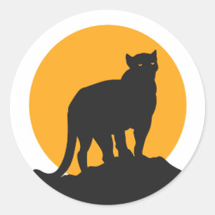 Adesivo Silhueta preta para pôr do sol