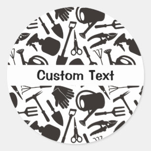 Adesivo Silhuetas de jardinagem dos ícones