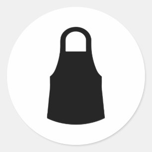 Adesivo Silhuette de avental de chef