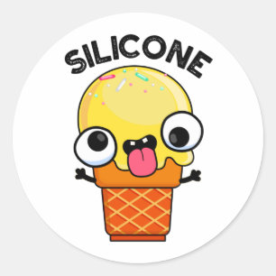 Adesivo Silicone Funny Sorvete Cone Pun