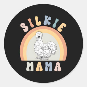 Adesivo Silkie Mama Silky Chicken Mãe Fazenda Animal