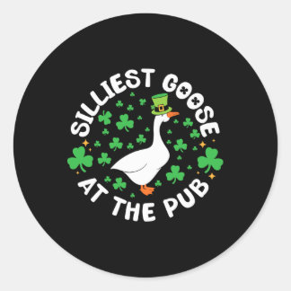 Adesivo Silliest Goose At The Pub Funny Shamrock St Patric