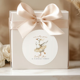 Adesivo Silly Goose 3rd Birthday Watercolor