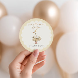 Adesivo Silly Goose 3rd Birthday Yellow Watercolor