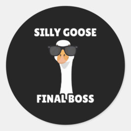 Adesivo Silly Goose Funny Black Sticker