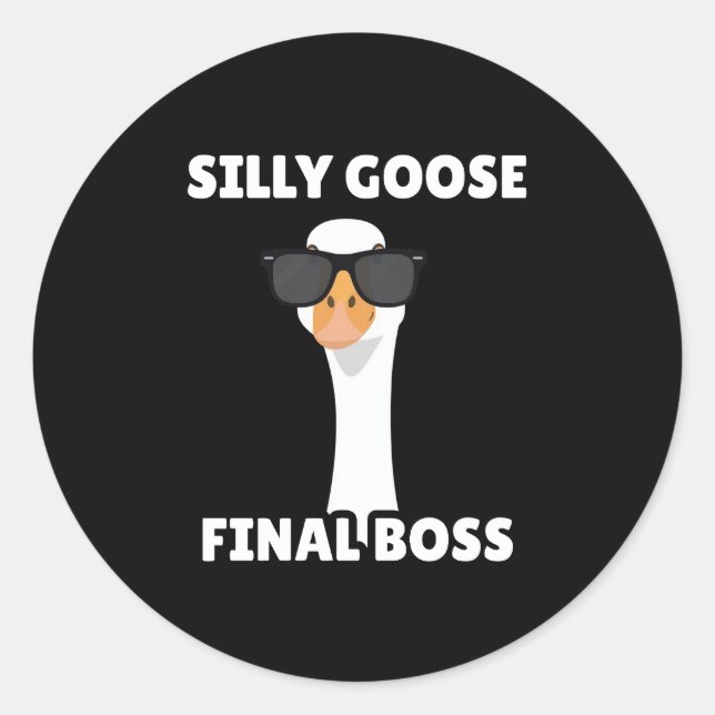 Adesivo Silly Goose Funny Black Sticker (Frente)