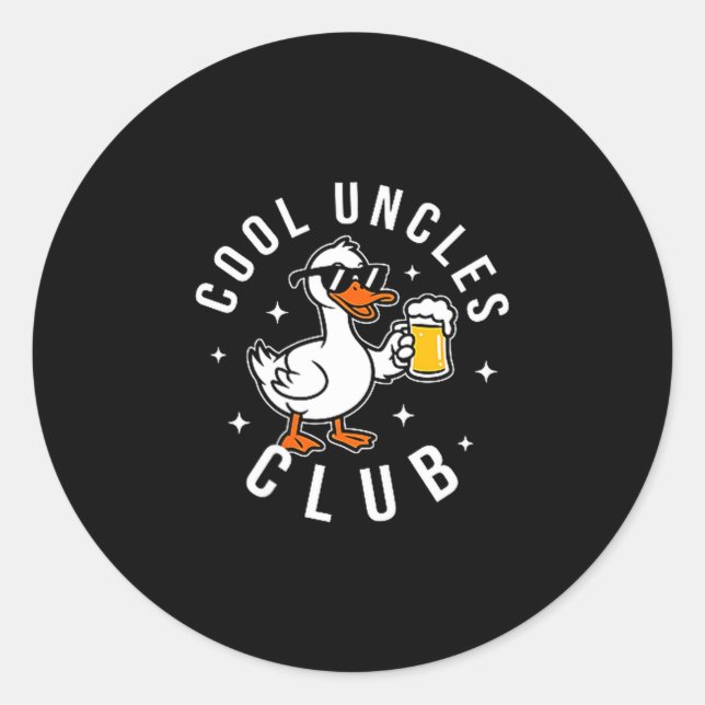 Adesivo Silly Uncle Goose Cool Uncles Club Shirt Men Uncle (Frente)