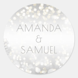 Adesivo Silver de inverno e Casamento Sparkle Dourado