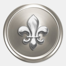 Silver Fleur de Lis Envelope Seal Emboscada
