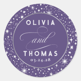 Adesivo Silver Foil Stars Casamento Celestial Místico