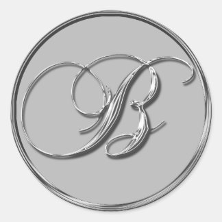 Adesivo Silver Formal Wedch Monograma B Vedante