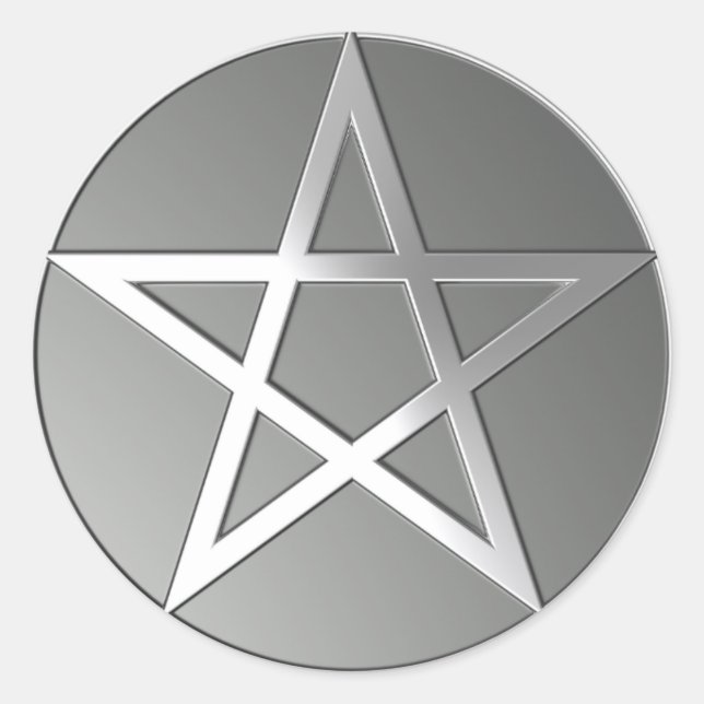 Adesivo Silver Pentacle Sticker (Frente)