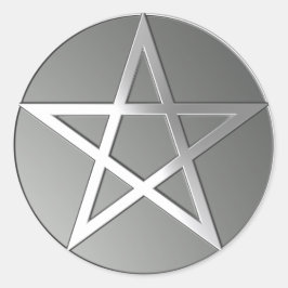 Adesivo Silver Pentacle Sticker