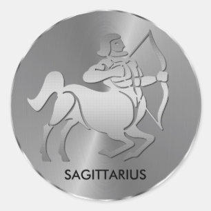 Adesivo Silver Sagittarius, o Arqueiro - Sinal Zodiac