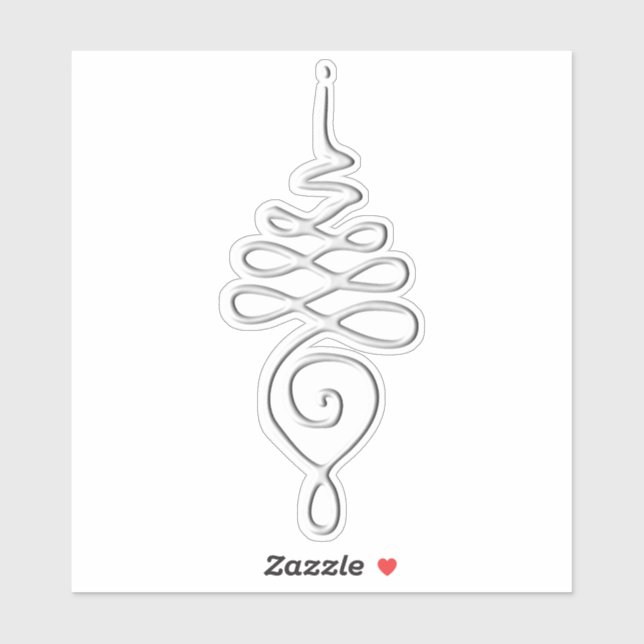 Adesivo Silver Unalome  (Folha)