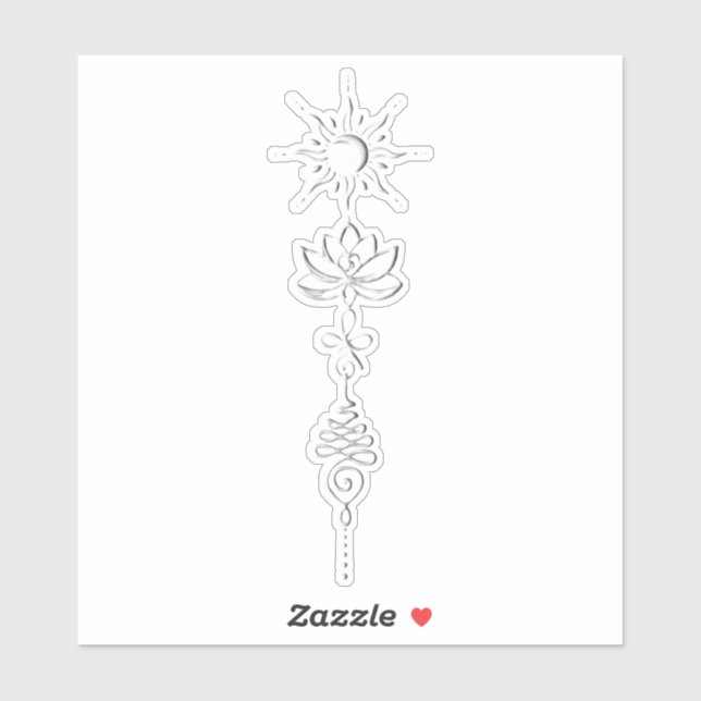 Adesivo Silver Unalome Group (Folha)