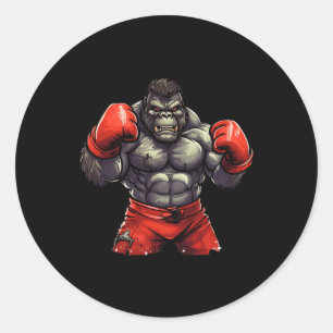 Adesivo Silverback Gorilla Gym Roupa Body Building Boxin