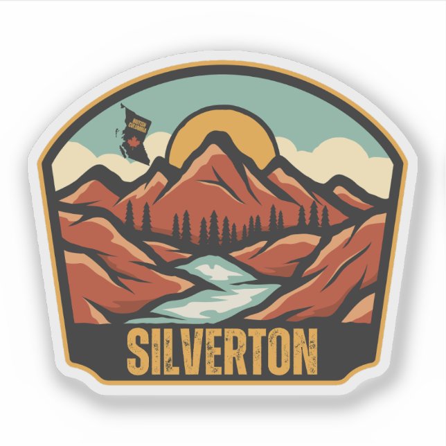 Adesivo Silverton, Colúmbia Britânica (Frente)