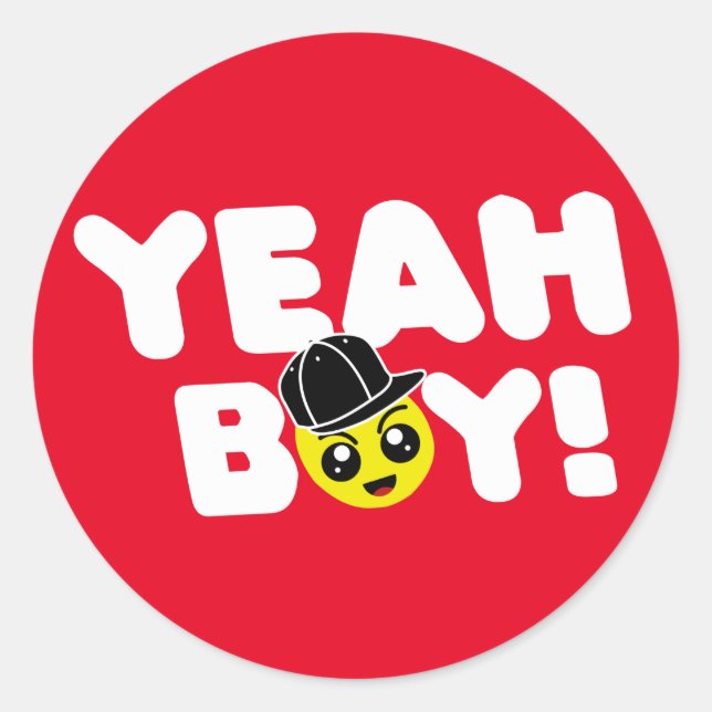 Adesivo Sim Boy Emoji Face Bashin Bros Gamer (Frente)