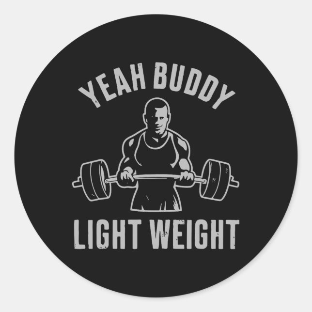 Adesivo Sim, Buddy Light Weighlif. (Frente)