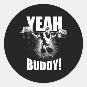 Adesivo Sim Buddy - Ronnie Coleman Squat - Motivação Gym