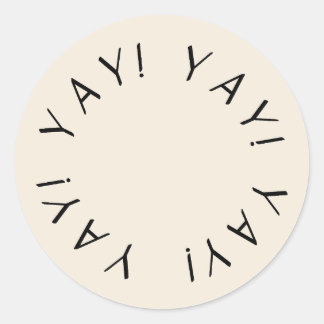 Adesivo Sim! Design Simples Desenhado À Mão Obrigado Vinhe