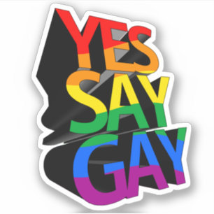 Adesivo Sim Diga Gay