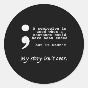 Adesivo Sim, E A Prevenção Do Suicídio Por Roupa Semicolon