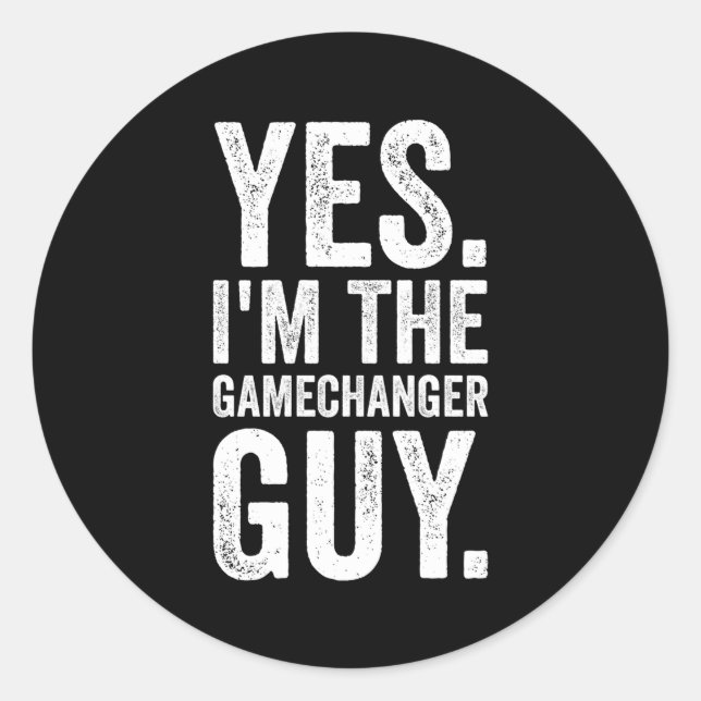 Adesivo Sim, Eu Sou A Cara Do Gamechanger Baseball (Frente)