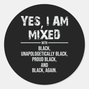 Adesivo Sim, Eu Sou Misturado Africano-Americano História 
