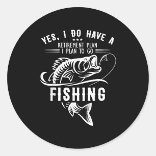 Adesivo Sim, eu tenho um plano de aposentadoria pescando p