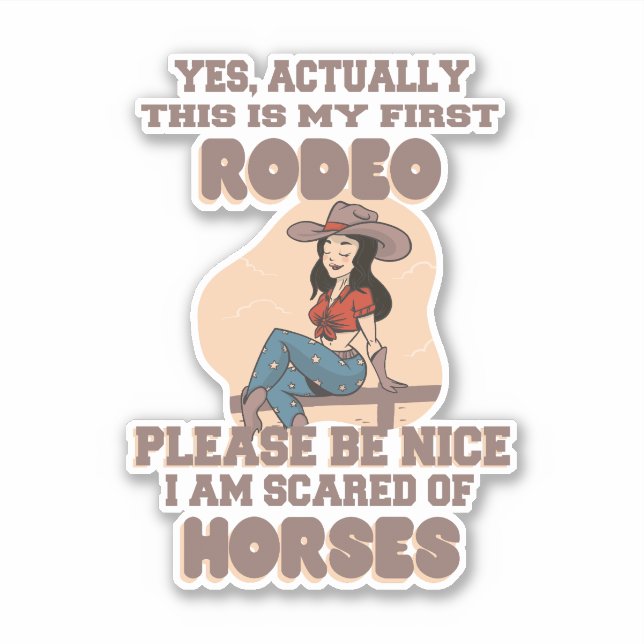 ADESIVO SIM, NA VERDADE ESTE É O MEU PRIMEIRO RODEO, POR F (Frente)