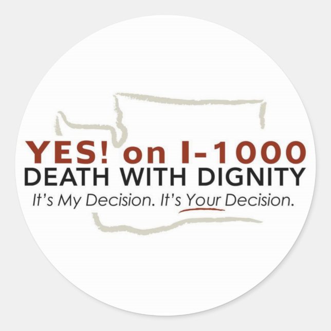 Adesivo Sim, no I-1000 Small Sticker (Frente)