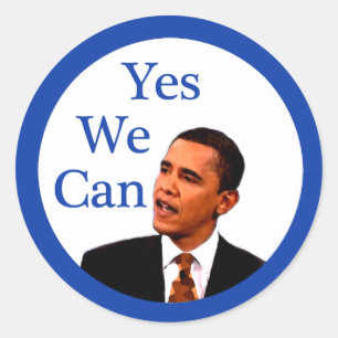 Adesivo Sim nós podemos Barack Obama 2008