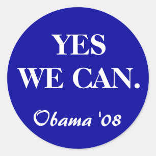 Adesivo SIM NÓS PODEMOS., Obama '08