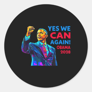 Adesivo Sim Podemos Novamente Obama 2028 Campanha Política
